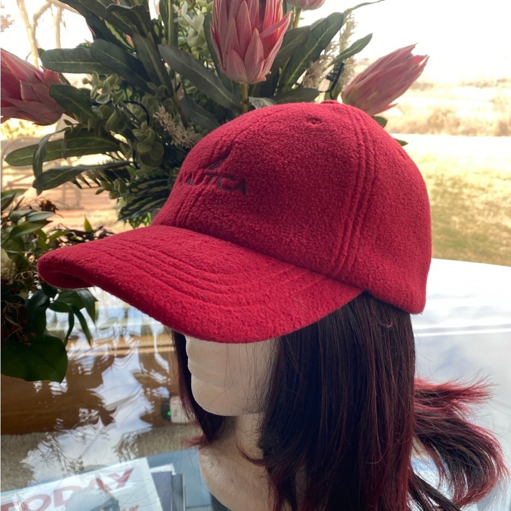 👍Men’s Nautica one size Red cap hat